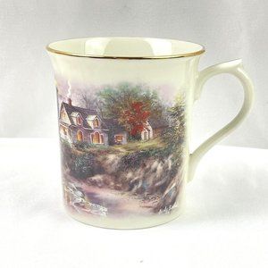 Vintage Lenox Religious The Light in the Mist Mug Collection Psalms 27:1